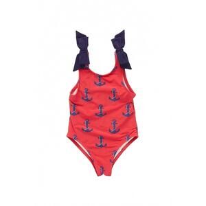 NEW PINK CHICKEN baby girls shelly suit in red nautical anchors